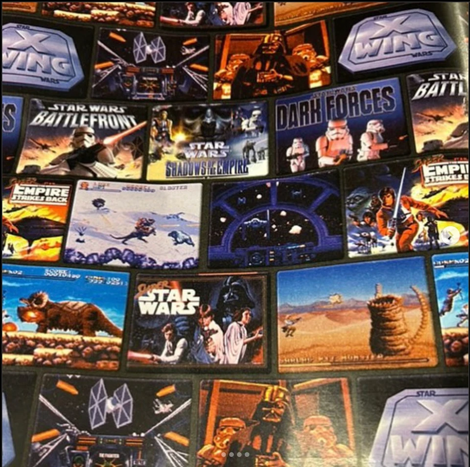 Star Wars One Christmas Wrapping Paper 70 Sq Ft Gift RARE - Image 1 of 1