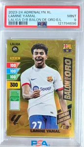 2023 Panini Adrenalyn XL LAMINE YAMAL RC PSA 9 Rare**** Schöne Karte - Bild 1 von 1