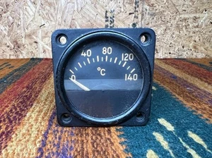 Vintage Aircraft Temperature Gauge Temp Celsius Model 727 Type 59Y1 - Bild 1 von 10
