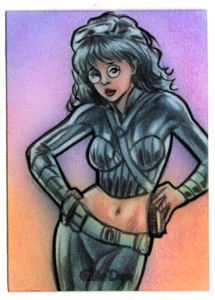 2021 5finity Larry Welz Cherry & Friends Ellie Dee Huy Truong 1/1 Sketch Card - Picture 1 of 2