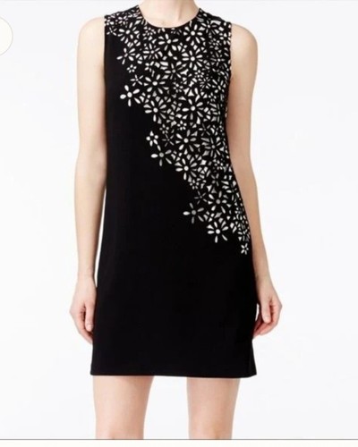 VETEMENTS Abito a tubino Calvin Klein taglio floreale laser taglia 8