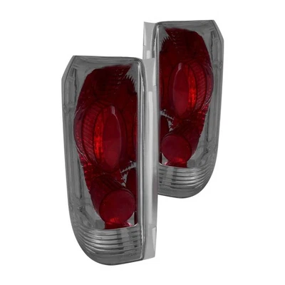 For Ford F-150 89-96 Tail Lights Driver & Passenger Side Chrome Red/Smoke G2 - Image 1 of 2