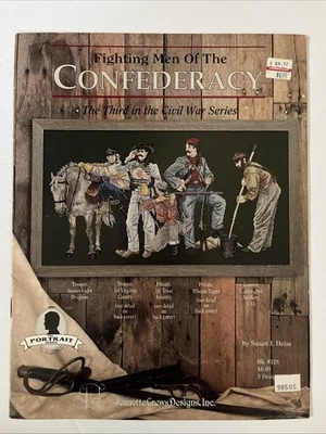 Fighting Men of the Confederacy Civil War Cross Stitch Patterns Jeanette Crews - Image 1 of 4