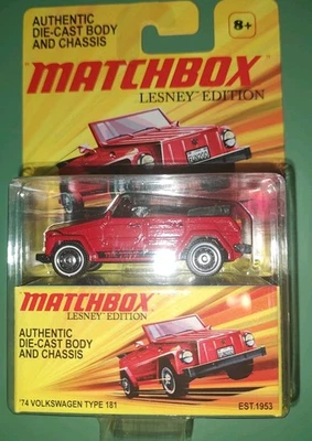 Coche Volkswagen Matchbox Lesney Edición Limitada '74 1/64 Sellado de Fábrica Nuevo Sin usar, en caja sellada Foto 1 de 4