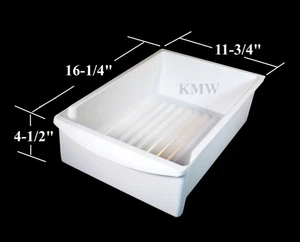 Electrolux Refrigerator WHITE MEAT DELI DRAWER PAN 240530801 2405308 240530811 - Picture 1 of 4