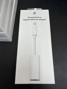 Apple Adattatore da Thunderbolt a Gigabit Ethernet MD463LL/A A1433 NUOVO *SIGILLATO* - Foto 1 di 6