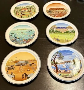 Juego completo de platos Villeroy Boch escenas de Australia 1-6 con cajas ¡Excelente! - Imagen 1 de 18