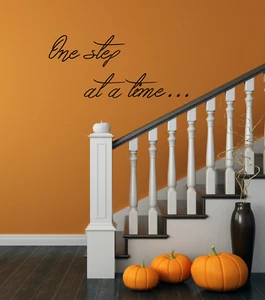One Step At A Time Vinyl Wall Art Sticker Decal Transfer Q196 - Picture 1 of 11