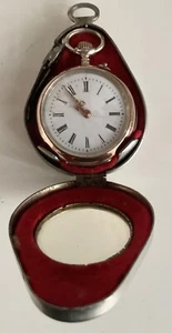 Taschenuhr Cuivre mit separatem Gehäuse 19. Jh. zweifarbig 800Silber Nr 48909D6 - Bild 1 von 11