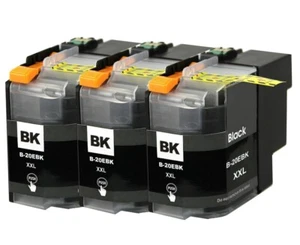 Tinta 3P NEGRA XXL + chip se adapta a Brother LC20e MFC-J5920DW MFC-J775DW MFC-J985DW - Imagen 1 de 1