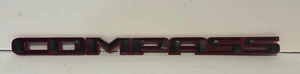 Jeep Compass Front Door Emblem 2014-2017 OEM 68292419AA 68292420AA Red Black - Bild 1 von 4