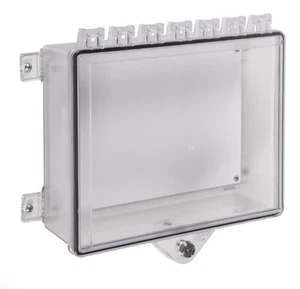 STI-7520 NEMA 4X Schutzschrank mit Backplate und Schlüsselschloss, transparent - Neu - Bild 1 von 2