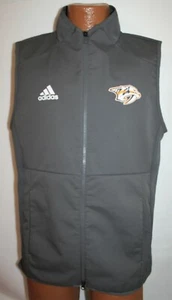 NASHVILLE PREDATORS Adidas Game Tech Full Zip VEST JACKET NHL Hockey Adult S - Picture 1 of 4