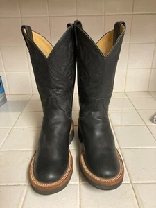 JUSTIN Women's Cowboy Boots L5002 Tekno Crepe Sole, Black, Size 5B - Picture 1 of 12