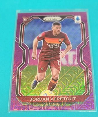 2020-21 Chronicles Prizm Purple Mojo RC #22 Jordan Veretout SOCCER Card L9 - Image 1 of 2