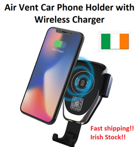 10W Car Phone Holder Qi Wireless Charger for Samsung S7 S8 S6 iPhone X 8 8Plus