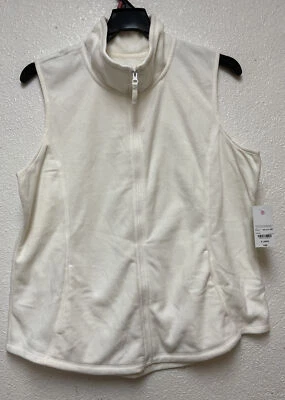 Made for Life women’s Vest Cream Fleece Fitted Warm Lightweight Sz XL - Image 1 of 4