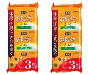 Japanische Persimonenseife mit Kaki Tannin Kakishibu, 6 x 100g, für Gesicht und Körper - Bild 1 von 2