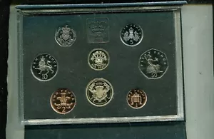 1986 GREAT BRITAIN 8 COIN PROOF SET ORGINAL BOX 301T - Picture 1 of 1