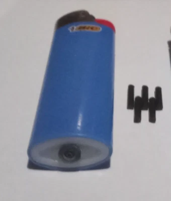 Custom Handmade Refillable Bic Lighters : Royal BLUE - Image 1 of 4