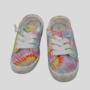 Jelly Pop girls sneakers youth Lollie tie dyed Size 13m Colorful Elastic Slipon - Picture 1 of 10