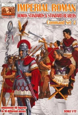 Linear A Models 1/72 PADRÕES ROMANOS IMPERIAIS E CONJUNTO DE COMANDO DE PORTADORES PADRÃO 2 - Imagem 1 de 3
