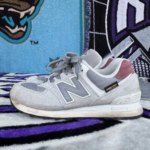 Talla M6/W7.5 - New Balance 574 U574KBR Hombre Gris Gamuza Tenis - Imagen 1 de 9