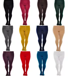 Plus Size Women Opaque Microfiber Tights  60 Denier Aurellie Multipacks - Picture 1 of 17