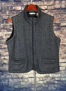 ORVIS FULL ZIP LIGHTWEIGHT VEST JACKET WOMENS MEDIUM GRAY POLYESTER COTTON - Picture 1 of 4