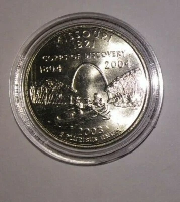 2003 D - Missouri State Quarter (UNCIRCULATED)+ COIN CAPSULE!  - Image 1 of 2