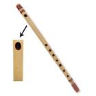 Flûte musicale traditionnelle en bambou en bois fait à la main sourcil professionnel fait à la main