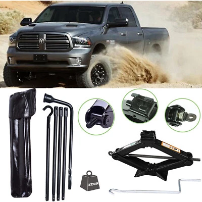 Genuine Spare Tire Lug Wrench Tool Jack Set OEM For Dodge Ram 1500+Scissor Jack - Image 1 of 4
