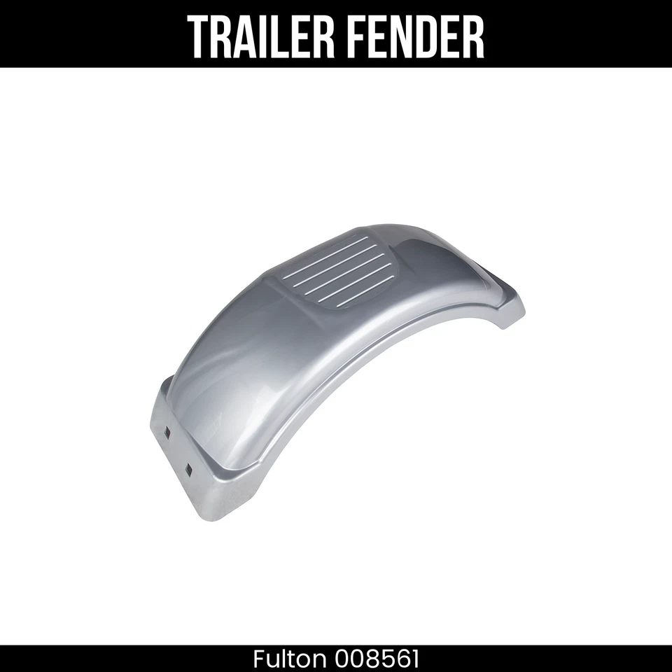Fulton Fender, Silver Plastic, Single Axle, 8-12 Inch Wheels, 21.5 Inch Long - Image 1 of 1