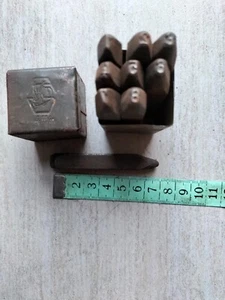 Alte Schlagzahlen 4 mm Oldtimer Schlagstempel Stempel (2Z) - Bild 1 von 3
