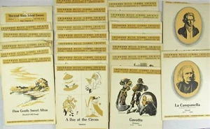 Lot 24 1950's Sherwood Music School Courses Piano Graduate Intermediate Prep VTG - Picture 1 of 7