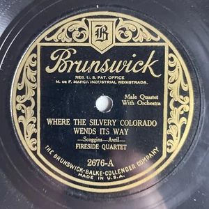10" 78 RPM-Fireside Quartet-Where the Silvery Colorado Wends Its Way/2676 - Picture 1 of 4