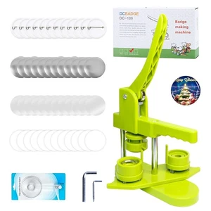 DCBADGE Button Maker Machine, 3rd Gen Installation-Free DIY Pin Button Maker, - Picture 1 of 6