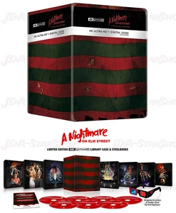 Nightmare on Elm Street 7-Film Collection 4K Steelbooks Limited Edition PRESALE - Picture 1 of 23