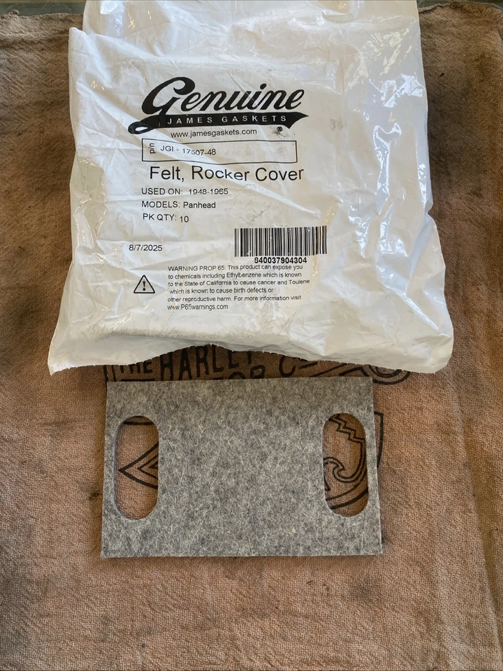 Cubierta basculante de fieltro Harley-Davidson Panhead Foto 1 de 1