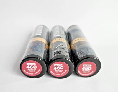 3 PACK Revlon Super Lustrous Lipstick 460 BLUSHING MAUVE Pearl Finish New Sealed - Image 1 of 4