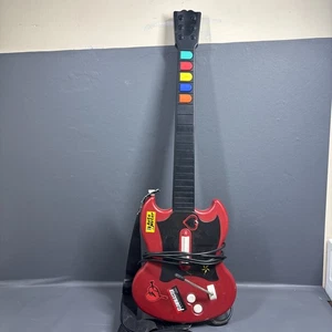 Guitar Hero Gibson SG Red Octane Wired Controller Playstation 2 PS2 PSLGH Tested - Picture 1 of 11