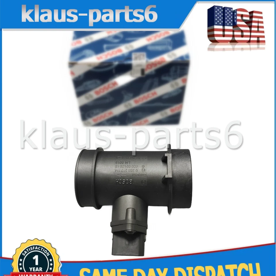 NEW 0280217114 Mass Air Flow Sensor MAF Fits For Mercedes-Benz C230 SLK230 Bosch Foto 1 de 4