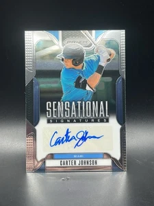 CARTER JOHNSON 2025 PANINI PRIZM SENSATIONAL SIGNATURES AUTO - Picture 1 of 2
