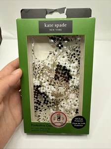 Kate Spade Protective Case for iPhone 16 Clear/Floral/Bling/White - Picture 1 of 7