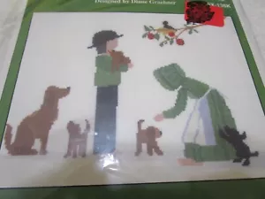 Puppy Love Counted Cross Stitch Kit #DGX-138K (Diane Graebner, 2008) - Picture 1 of 3