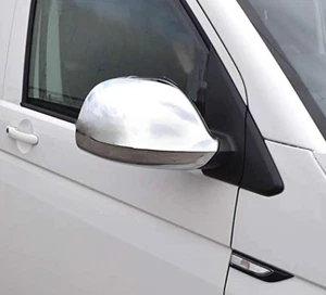 2 x CHROME DOOR MIRROR COVERS CAPS WING MOLDING 3M for VW AMAROK 2HA 2HB S1B... - Foto 1 di 1