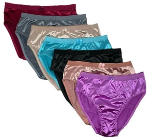 Sissy Style Satin Bikini Bliss: 2 or 6 Pack Shiny Love Panties - Get Yours Now - Picture 1 of 2