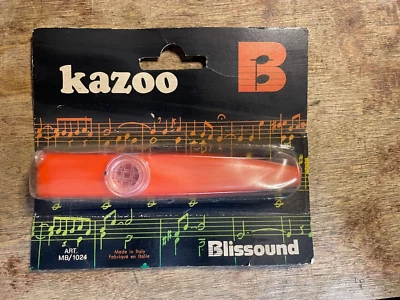 Vintage Blissound Kazoo - Hecho en Italia Nuevo en Paquete Foto 1 de 2