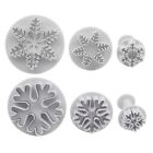 Snowflake Cake Decorating Fondant Plunger Cutters Mold Mould Cookies Baking Gift