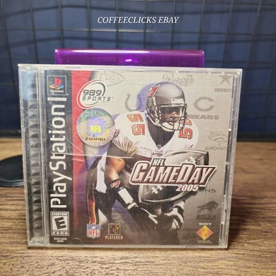 NFL GameDay 足球 2005 索尼 PS1 黑色标签完整 CIB 989 运动 — 第 1/4 张图片